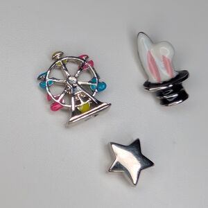 Origami Owl Whimsical Charm Set Ferris Wheel, Silver Star and Magic Charms